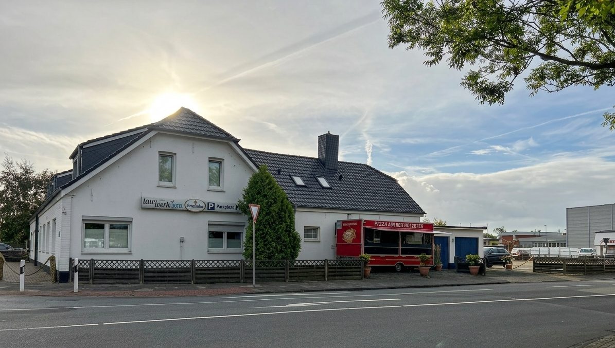 Unser Holzofen-Pizza-Wagen am Tauwerk Hotel · Ebkeriege 52, Wilhelmshaven
